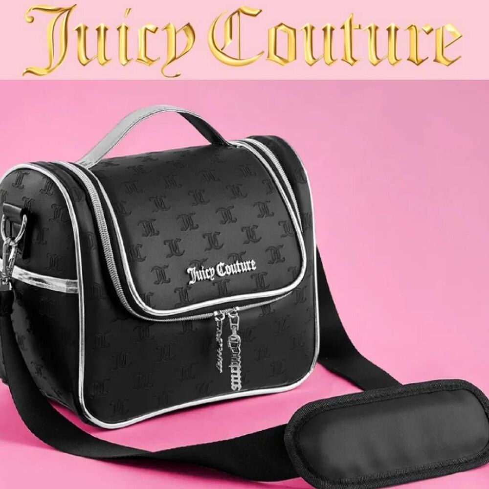 Juicy Couture JC Embossed Insulated Zip-Around Crossbody Cooler Bag